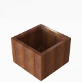 Bloembak Module+ 60x60x42 cm Corten
