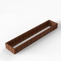 Bloembak Module+ 60x300x28 cm Corten