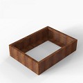 Bloembak Module+ 90x120x28 cm Corten