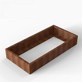 Bloembak Module+ 90x180x28 cm Corten