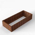 Bloembak Module+ 90x210x42 cm Corten