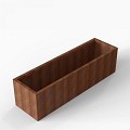 Bloembak Module+ 60x210x56 cm Corten
