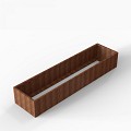 Bloembak Module+ 90x360x56 cm Corten