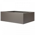Bloembak vlak taupe 90x120x40 cm