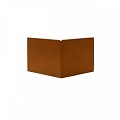 Uitwendige hoek Kantopsluiting Double 10 cm Corten