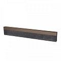 Uprofiel gelijkzijdig opsluitband 5cm 300x5,1x5,1x5,4 cm Supra Bruin