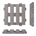 Wecko-tegel 100x100x12 cm Grijs
