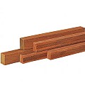 Azobe Hardhouten regel, 4-zijdig glad geschaafd 4.5x7.0x300 cm