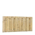 Jumboscherm geschaafd vuren 17-planks 15 mm, 180x90 cm, recht verticaal, groen geïmpregneerd
