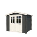 Blokhut Ingo 230x230 Carbon Grey-Wit
