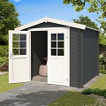 Blokhut Ingo 230x230 Carbon Grey-Wit