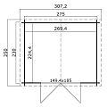 Blokhut Norah 275x230