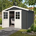 Blokhut Norah 275x230 Carbon Grey-Wit