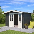 Blokhut Baltimore 292x230 Carbon Grey-Wit