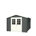 Blokhut Norah 275x380 Carbon Grey-Wit