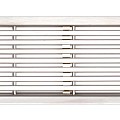 Langstaafrooster RVS 100 cm (Euroline/Hexaline) alleen het rooster