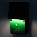 Fietslaadpunt enkel met orientatieverlichting en schemerschakelaar