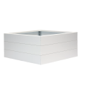 Bloembak wit 120x120x42 cm