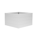 Bloembak wit 120x120x42 cm