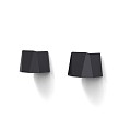 Wandlamp Facet Aluminium Zwart incl. LED-lamp A3W-FACET