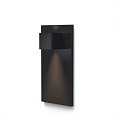 Wandlamp Paneel Aluminium Zwart incl. LED-lamp A5WP - 500
