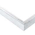 Aluminium daktrimset recht t.b.v. plat dak, maximale dakmaat 350x350 cm