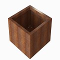 Bloembak Module+ 60x60x42 cm Corten