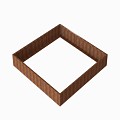Bloembak Module+ 270x270x42 cm Corten