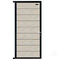 Elephant tuindeur Modular Evo houtcomposiet 90x195 cm Bicolor grijs, antraciet beslag
