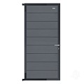Elephant tuindeur Modular Evo houtcomposiet 90x195 cm Rock Grey, antraciet beslag