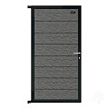 Elephant tuindeur Modular Evo houtcomposiet 180x90 cm Rock Grey, antraciet beslag