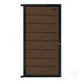 Elephant tuindeur Modular Evo houtcomposiet 180x90 cm Dark Brown, antraciet beslag