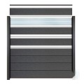Elephant deco lamel Modular Evo hardglas antraciet