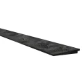 Vuren Zweeds rabat 1 zijde geschaafd. 1 zijde fijnbezaagd. 1.1-2.7x19.5x500 cm zwart gespoten