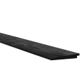 Douglas Zweeds rabat 1 zijde geschaafd. 1 zijde fijnbezaagd 1.1-2.7x19.5x400 cm zwart gedompeld
