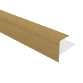 NewTechWood aluminium co-extrusie eindprofiel rhombus t.b.v. wand bekleding. 5x5x300 cm Red Cedar