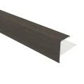 NewTechWood aluminium co-extrusie eindprofiel rhombus t.b.v. wand bekleding. 5x5x300 cm Silver Gray