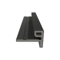 NewTechWood composiet co-extrusie eindprofiel castellation t.b.v. wand bekleding. 7x5x300 cm zwart