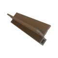 NewTechWood composiet co-extrusie hoekprofiel castellation t.b.v. wand bekleding. 7x8x300 cm Teak