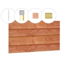 Zweeds rabat plankenset douglas bij wand E. 371x224 cm onbehandeld