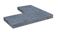 Hoek Vijverrand Blue Moon Promo 50/15x50x3 cm