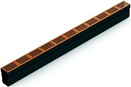SlimLine goot met Corten designrooster 100 cm