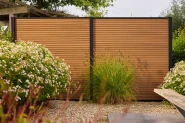 Newtechwood co-extrusie composiet scherm triple, 180x180 cm, teak.