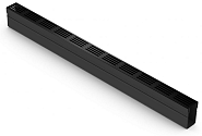 Zwart aluminium rooster voor SlimLine 100 cm