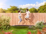 Redvision scherm geschaafd 21 planks 16 mm 180x180 cm