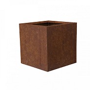Metalen bloembak corten