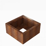 Bloembak Module+ 60x60x28 cm Corten