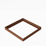 Bloembak Module+ 270x270x28 cm Corten