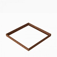 Bloembak Module+ 360x360x28 cm Corten