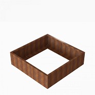 Bloembak Module+ 150x150x42 cm Corten